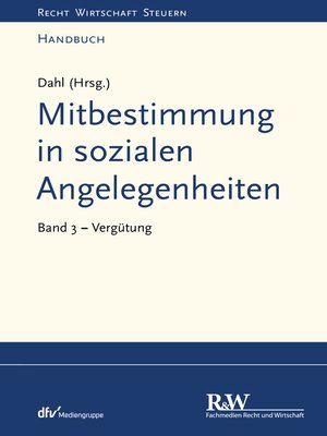 cover image of Mitbestimmung in sozialen Angelegenheiten, Band 3